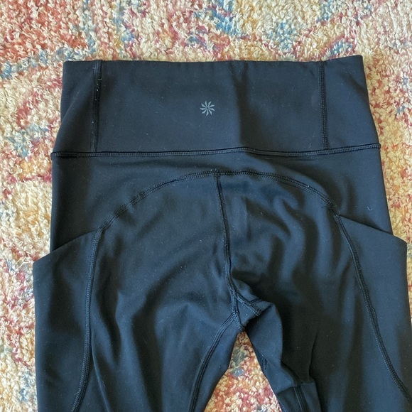 Athleta Black leggings with pockets - Picture 3 of 5